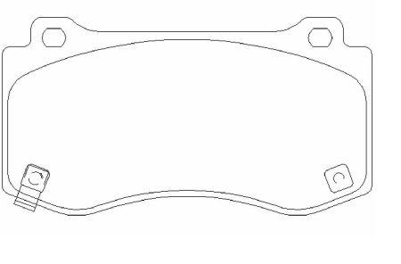 Brake pad set Brembo P 11 023