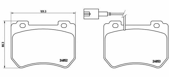 Brake pad set Brembo P 23 129