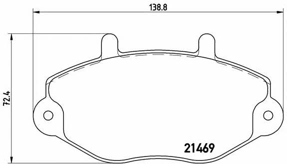 Brake pad set Brembo P 24 033