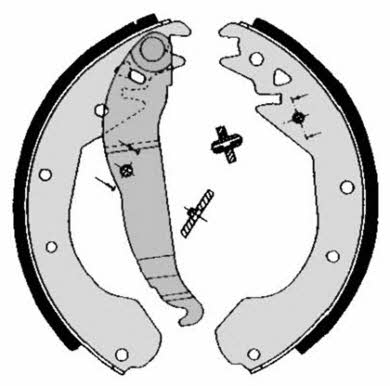 Brake shoe set Brembo S 59 510