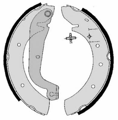 Brake shoe set Brembo S 61 514