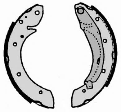 Brake shoe set Brembo S 61 522