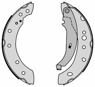 Brake shoe set Brembo S 61 527