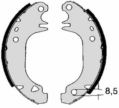 Brake shoe set Brembo S 61 535