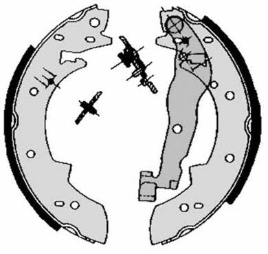 Brake shoe set Brembo S 68 511
