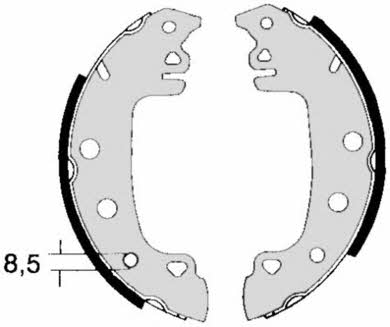 Brake shoe set Brembo S 68 528