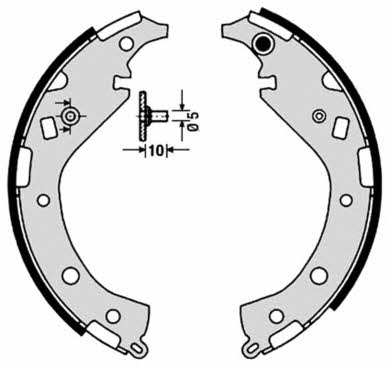 Brake shoe set Brembo S 83 549