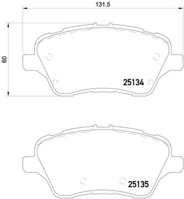 Brembo Brake Pad Set, disc brake – price 178 PLN