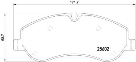 Brake pad set Brembo P 24 152