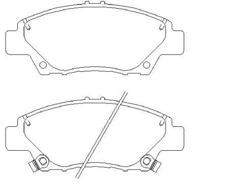 Front disc brake pads, set Brembo P 28 050