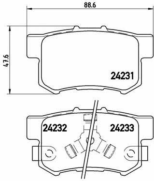 Brembo Brake Pad Set, disc brake – price 112 PLN