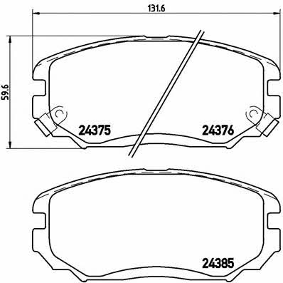 Buy Brembo P30038 – good price at EXIST.AE!