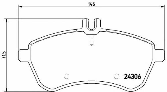 Brake pad set Brembo P 50 067