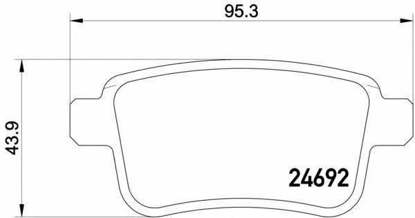 Brake pad set Brembo P 50 107