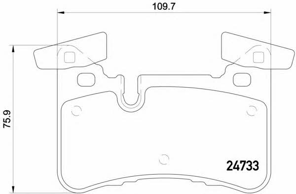 Brembo Brake Pad Set, disc brake – price 294 PLN