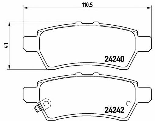 Brake pad set Brembo P 56 060