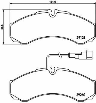Brake pad set Brembo P 56 069