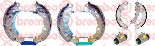 Brake shoes with cylinders, set Brembo K 23 054