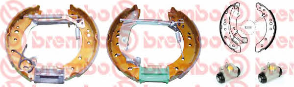 Brake shoes with cylinders, set Brembo K 61 080