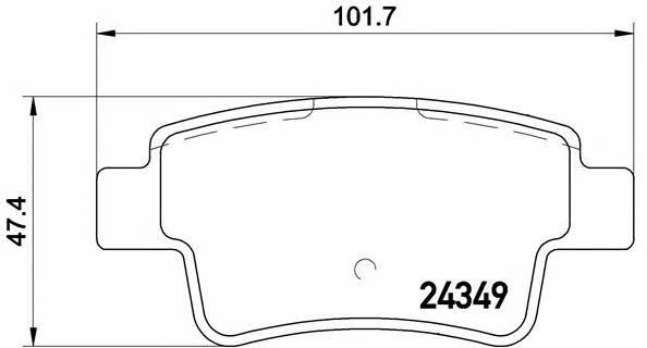 Brake pad set Brembo P 59 057