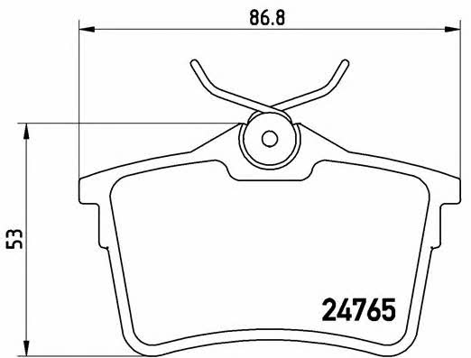 Brake pad set Brembo P 61 084