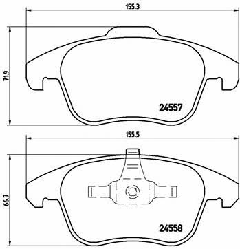 Brake pad set Brembo P 61 086