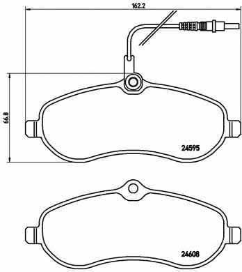 Brake pad set Brembo P 61 096