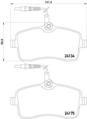 Brembo Brake Pad Set, disc brake – price 150 PLN