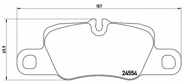 Brake pad set Brembo P 65 020