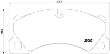 Brembo Brake Pad Set, disc brake – price 511 PLN