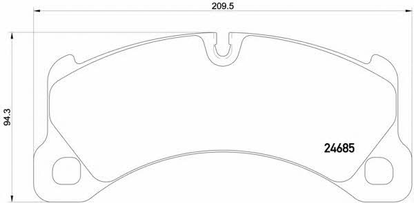 Brake pad set Brembo P 65 026
