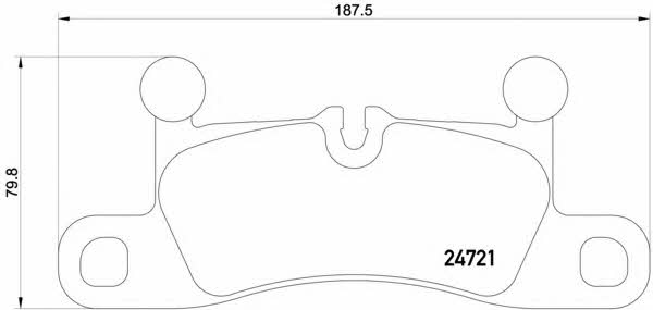 Brake pad set Brembo P 65 027