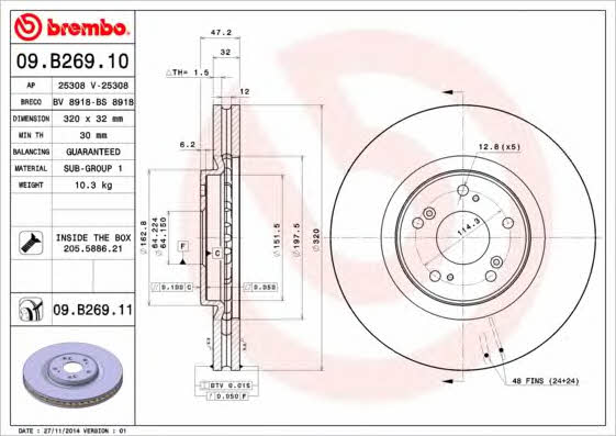 Buy Brembo 09B26910 – good price at EXIST.AE!