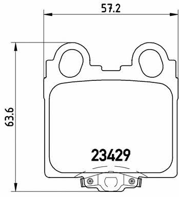 Brake pad set Brembo P 83 045