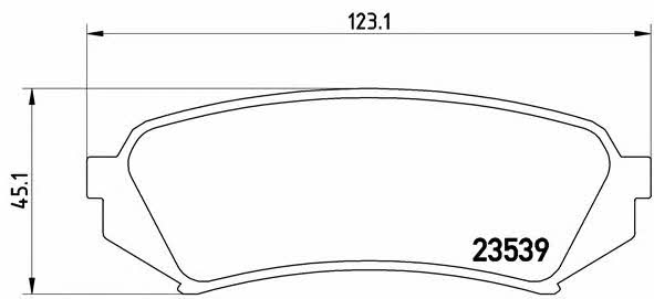 Brake pad set Brembo P 83 049