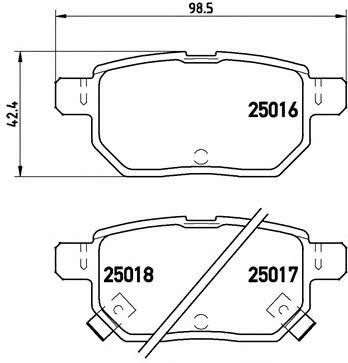Brake pad set Brembo P 83 133