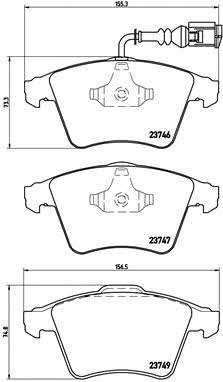 Brake pad set Brembo P 85 082