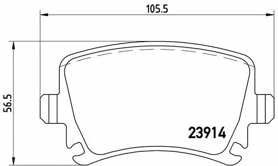 Brake pad set Brembo P 85 095