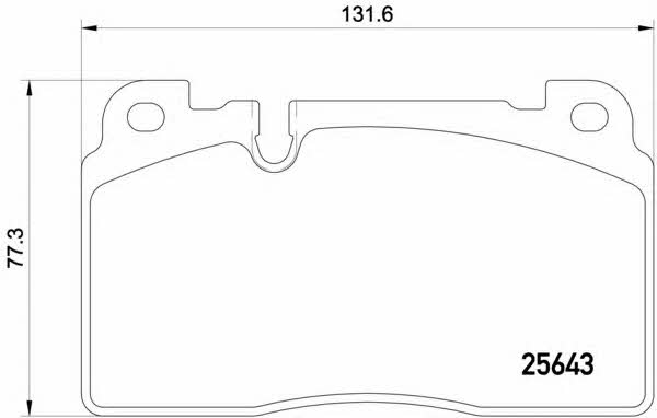 Brake pad set Brembo P 85 122