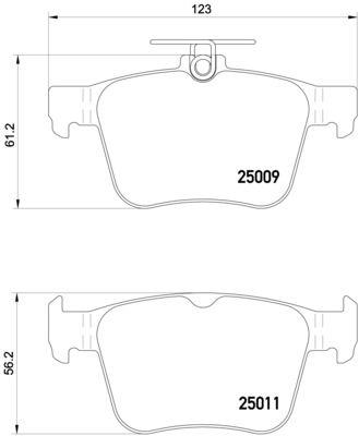 Brembo Brake Pad Set, disc brake – price 125 PLN