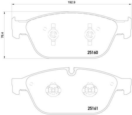 Brake pad set Brembo P 85 128