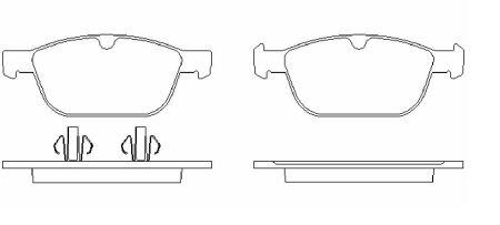 Brake pad set Brembo P 86 023