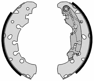 Brake shoe set Brembo S 23 530