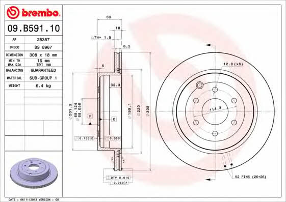 Buy Brembo 09B59110 – good price at EXIST.AE!