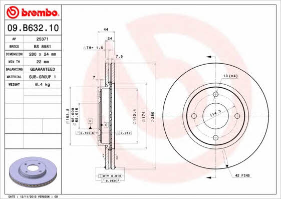 Buy Brembo 09B63210 – good price at EXIST.AE!