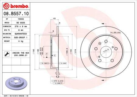 Buy Brembo 08.B557.10 at a low price in United Arab Emirates!