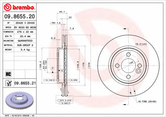 Buy Brembo 09865521 – good price at EXIST.AE!