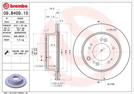 Buy Brembo 09B40910 – good price at EXIST.AE!