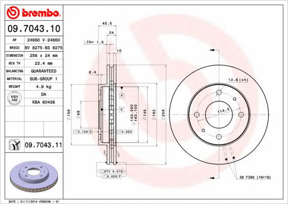 Buy Brembo 09.7043.11 at a low price in United Arab Emirates!