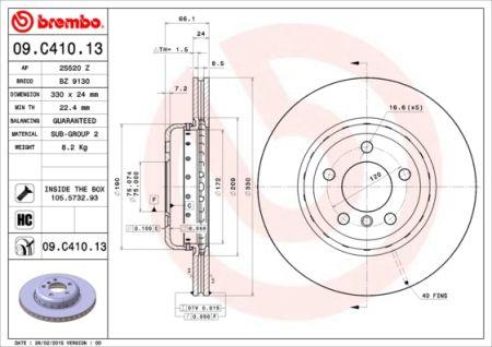 Buy Brembo 09C41013 – good price at EXIST.AE!